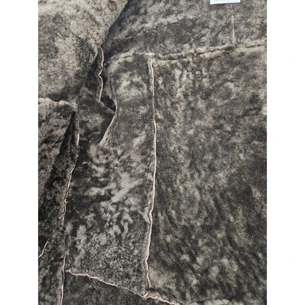 VECCHIO PONTE 100% Shearling Lamb Leather Jacket Sz 6 Made in Italy - Picture 8 of 8